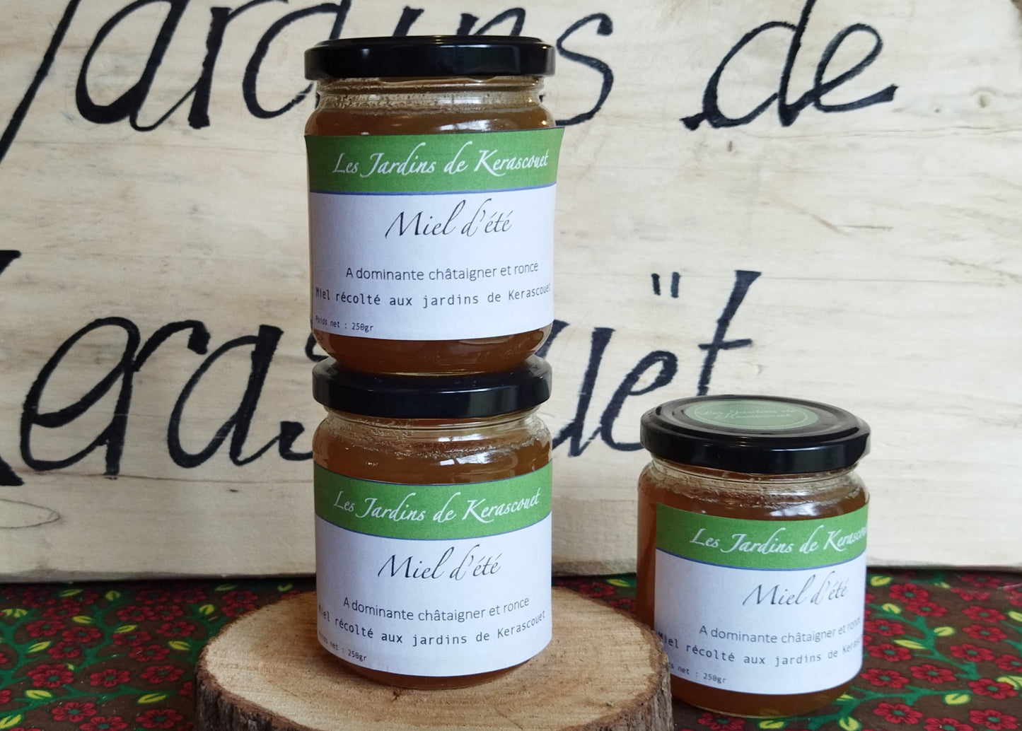 Pot de miel d'été à dominante châtaignier